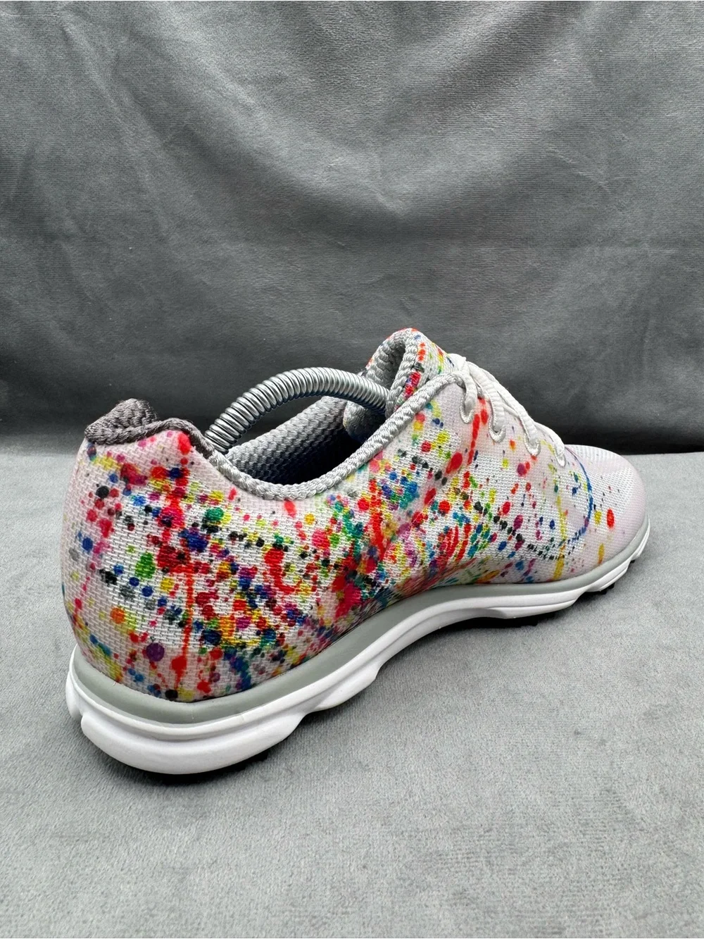 FootJoy emPower Spikeless Golf Shoes Women’s Size 7.5 Paint Splatter Multicolor